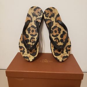 LIKE NEW COACH FLIP FLOPS  30.00